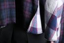 "Re:make" patchwork check shirt hoodie