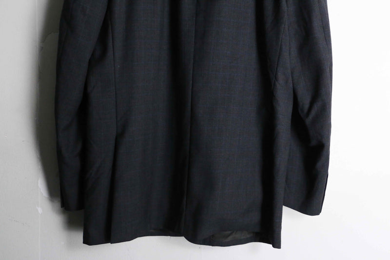 "Pierre Cardin" chacoal gray check wool tailored jacket