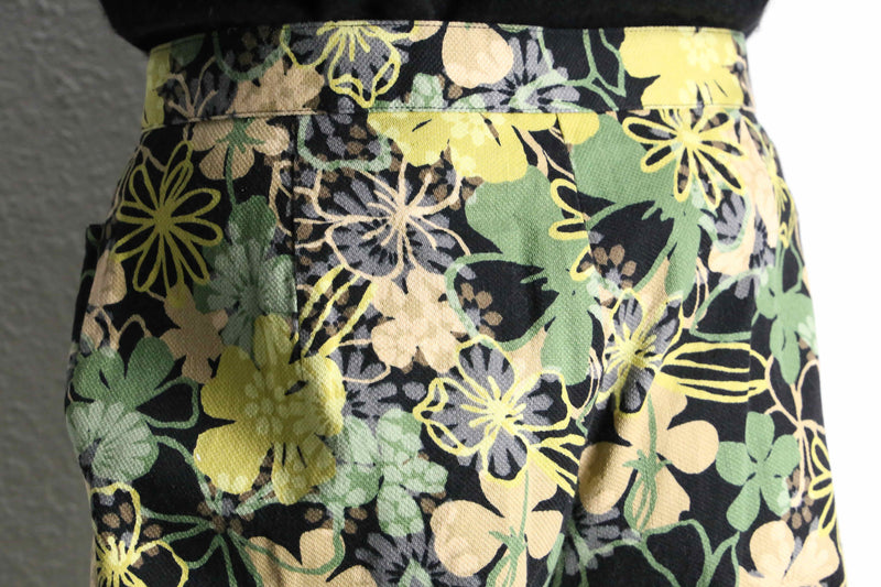 botanical pattern full length pants