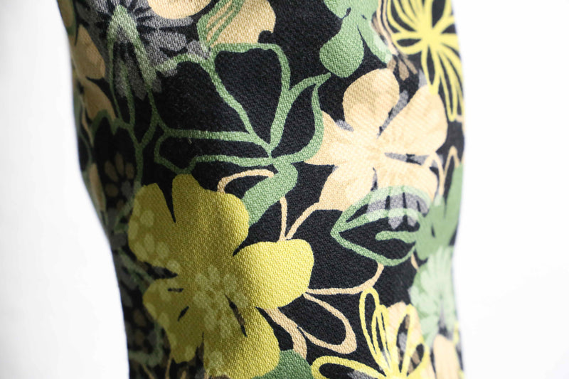 botanical pattern full length pants