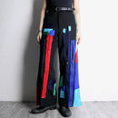 ''Re:make''multicolored zip design pants