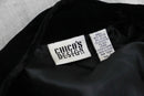 “CHICO'S” oriental panel velour tracker jacket
