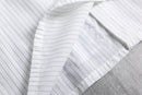 ''Re:make''patchwork design stripe shirt