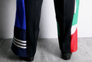 ''Re:make''multicolored zip design pants