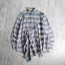 ''Re:make''asymmetry check shirt