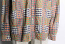 “J.crew” check switch design shirt