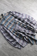''Re:make''asymmetry check shirt