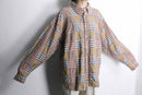 “J.crew” check switch design shirt