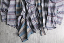 ''Re:make''asymmetry check shirt