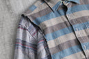 ''Re:make''asymmetry check shirt