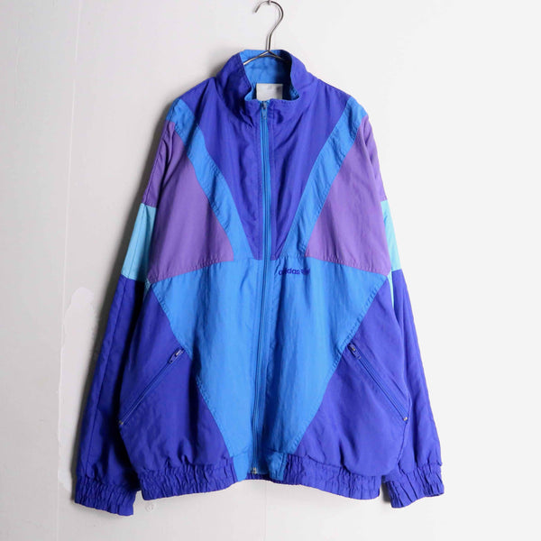 80's "Adidas" color switch nylon jacket