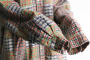 “J.crew” check switch design shirt