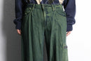 olive wide straight cargo pants