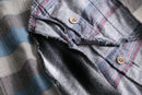 ''Re:make''asymmetry check shirt