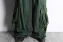 olive wide straight cargo pants