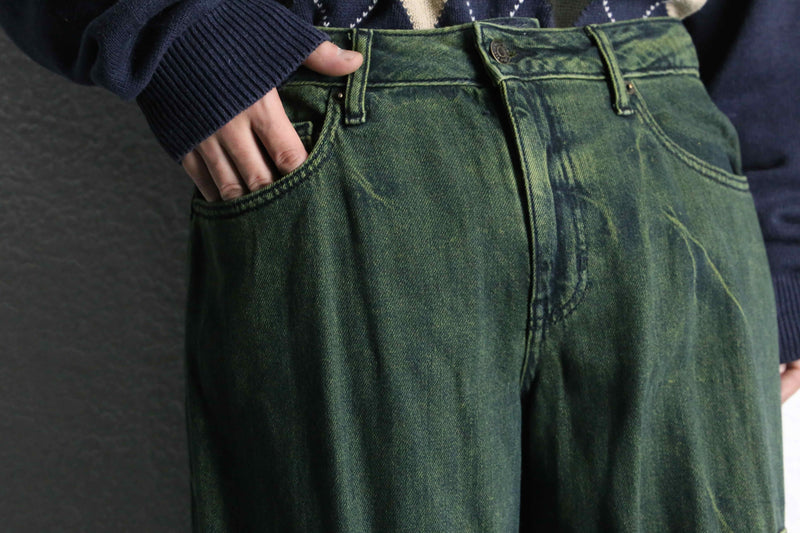 olive wide straight cargo pants