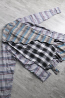 ''Re:make''asymmetry check shirt