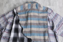 ''Re:make''asymmetry check shirt