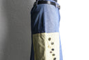"Re:make" gingham pocket wide denim shorts