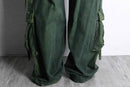 olive wide straight cargo pants