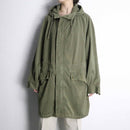 60's "M-64" French army cotton field hoodie jacket