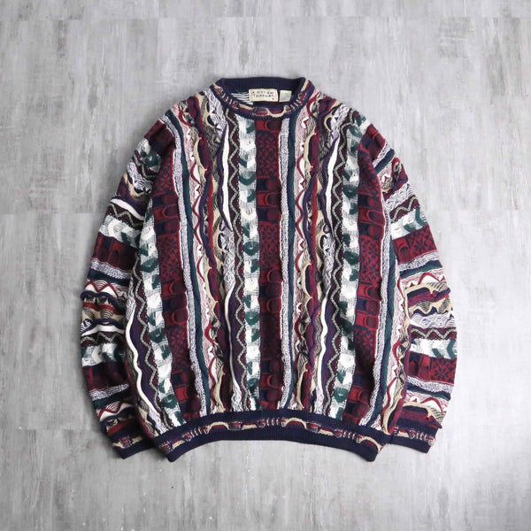 90s "cotton traders" cotton 3D knit