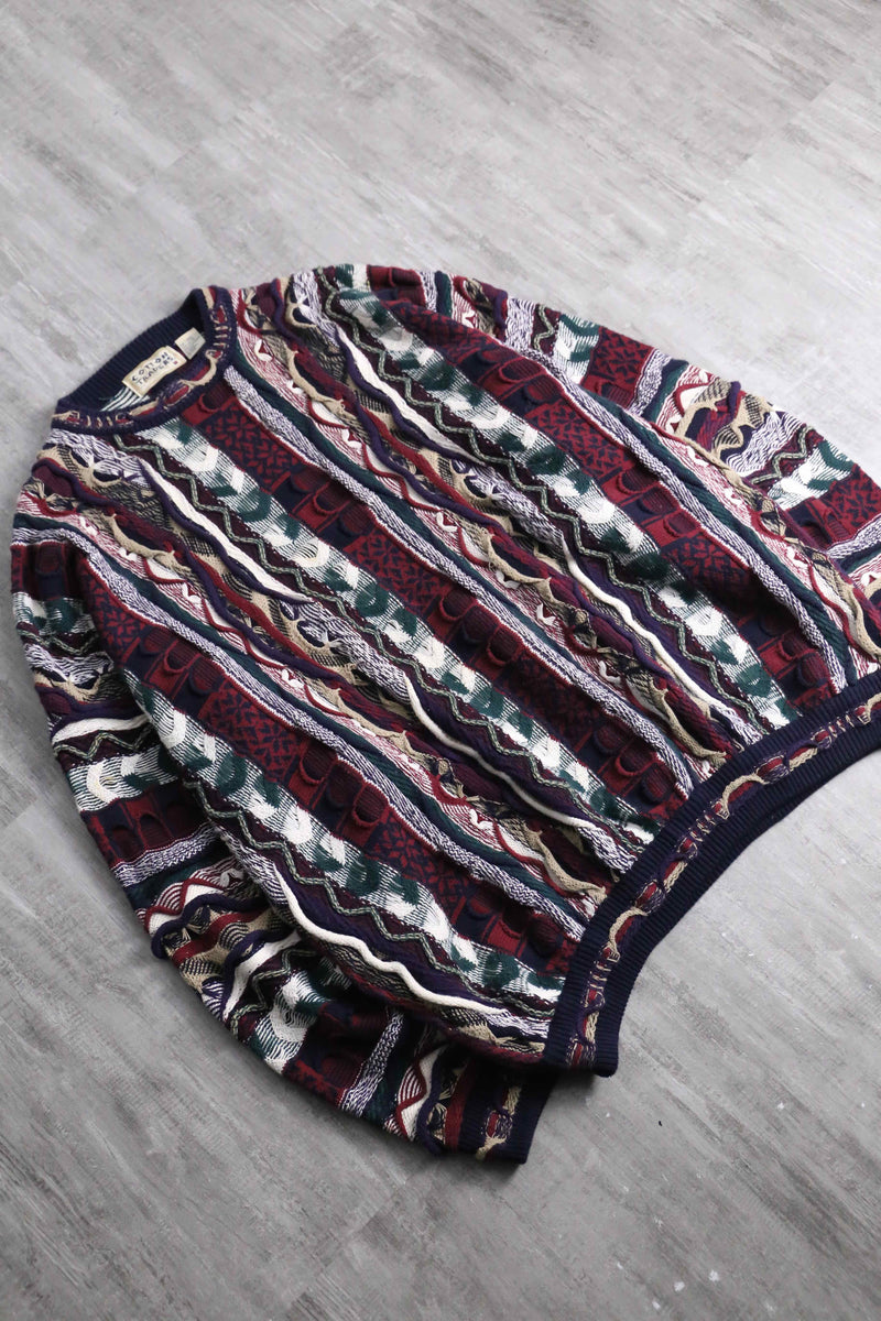 90s "cotton traders" cotton 3D knit