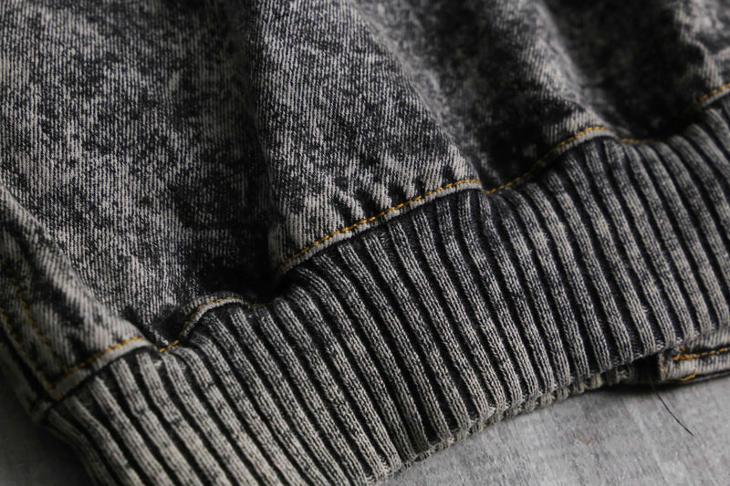 1990-00s chemical wash MA-1 type denim blouson