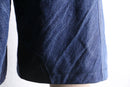 "Re:make" gingham pocket wide denim shorts