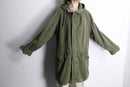 60's "M-64" French army cotton field hoodie jacket