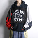''Re:make''multicolored over size hoodie