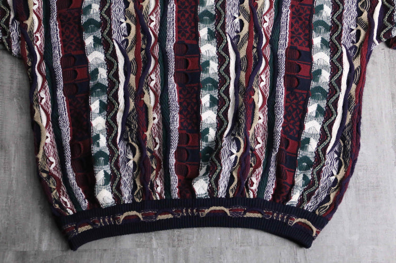 90s "cotton traders" cotton 3D knit
