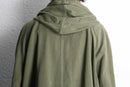60's "M-64" French army cotton field hoodie jacket