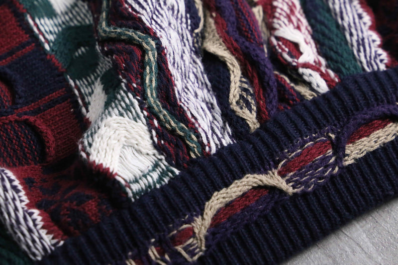 90s "cotton traders" cotton 3D knit