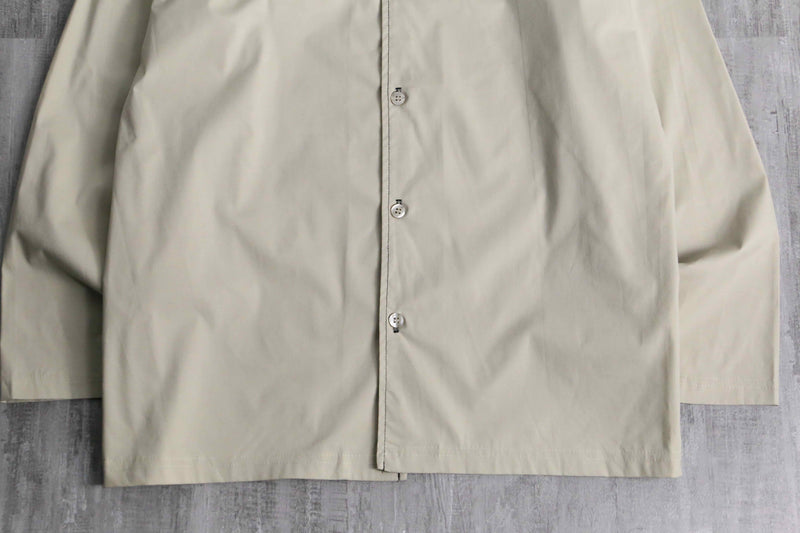ivory centerline design open collar L/S shirt