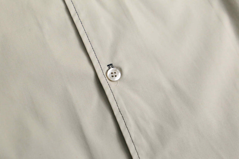 ivory centerline design open collar L/S shirt