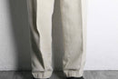 "DOCKERS" natural linen no-tuck wide tapered slacks