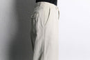 "DOCKERS" natural linen no-tuck wide tapered slacks