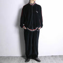 black velour track set-up