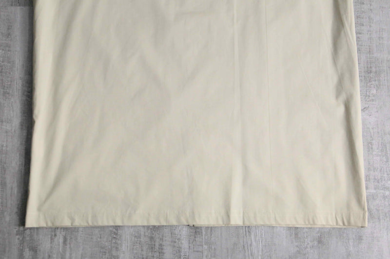 ivory centerline design open collar L/S shirt