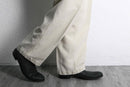 "DOCKERS" natural linen no-tuck wide tapered slacks