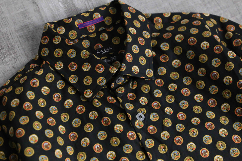 "Paul Smith" design dot total pattern shirt