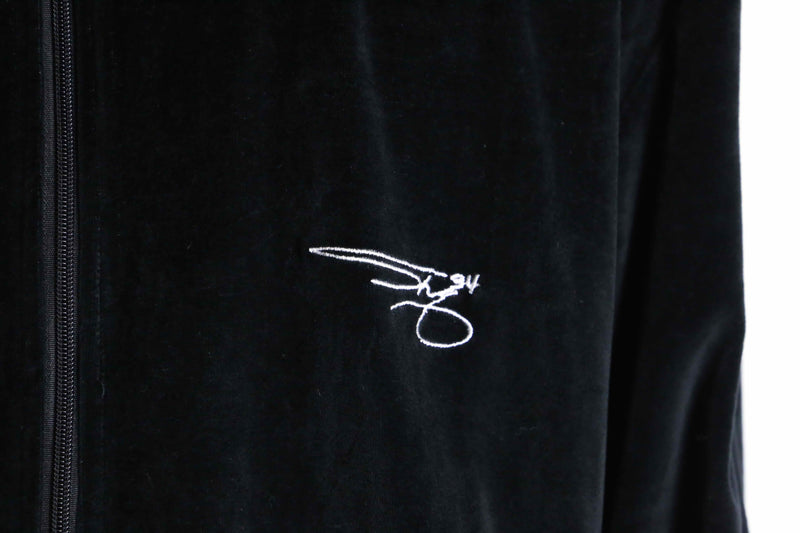 black velour track set-up