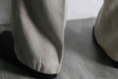 "DOCKERS" natural linen no-tuck wide tapered slacks