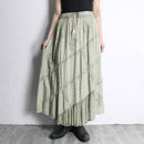 pistàcchio green stitch&switch easy long skirts