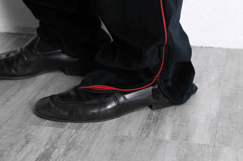 black velour track set-up