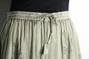 pistàcchio green stitch&switch easy long skirts