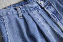 "Re:make" patchwork denim half pants