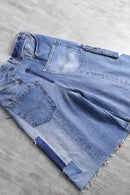 "Re:make" patchwork denim half pants
