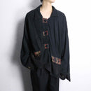 deformation wool × cotton shirt jacket